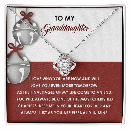 Granddaughter-To An End-Love Knot Necklace