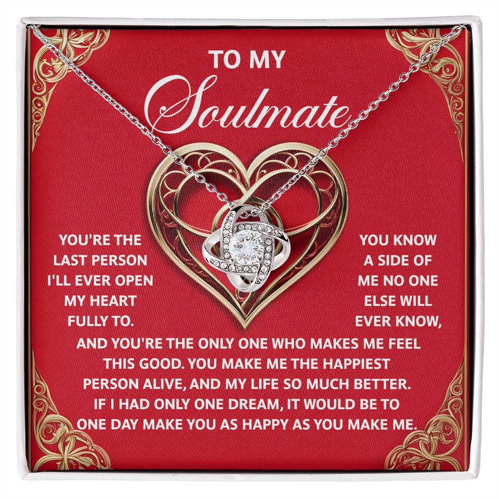 Soulmate; The Only One-Love Knot Necklace