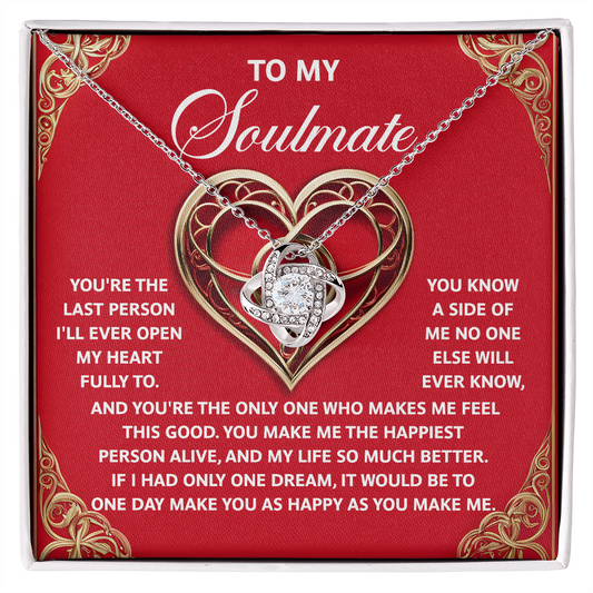 Soulmate; The Only One-Love Knot Necklace