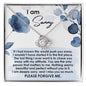 I'm Sorry-Push You Away-Love Knot Necklace