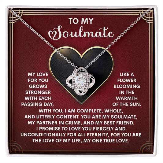 Soulmate-One True Love-Love Knot Necklace