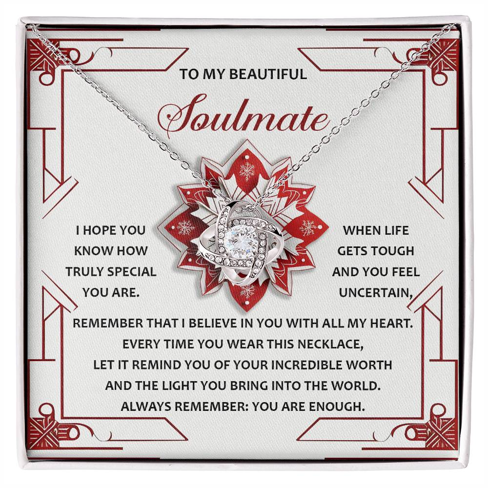 Soulmate-You Are Enough-Love Knot Necklace