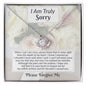 I'm Sorry-What I said-Love Knot Necklace