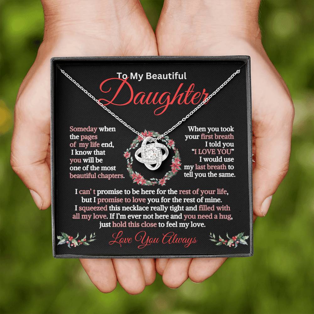 Gift for Daughter-Pages of my life:Christmas-Love Knot