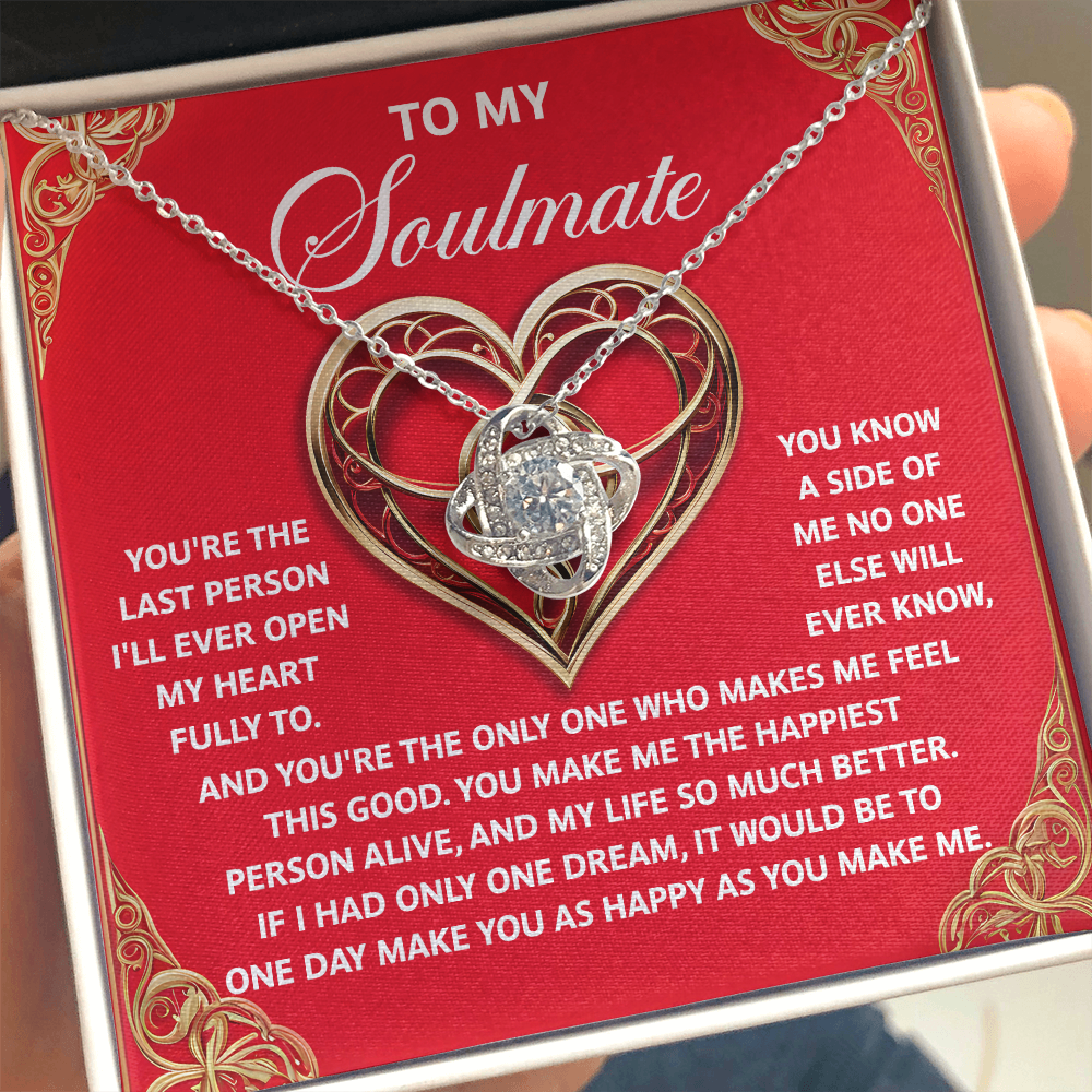 Soulmate; The Only One-Love Knot Necklace