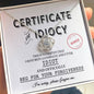 I'm Sorry-certificate of Idiocy-Love Knot Necklace
