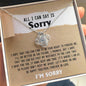 I'm Sorry-Keep Me Apart-Love Knot Necklace