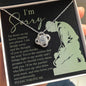 I'm Sorry-On My Knees-Love Knot Necklace