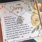 I'm Sorry-Amazing Woman-Love Knot Necklace