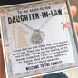 Gift for DAUGHTER-IN-LAW-Into His Life-Love Knot Necklace
