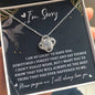 I'm Sorry-The Best Thing-Love Knot Necklace