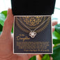 Gift for DAUGHTER-Beautiful Reflection-Love Knot Necklace