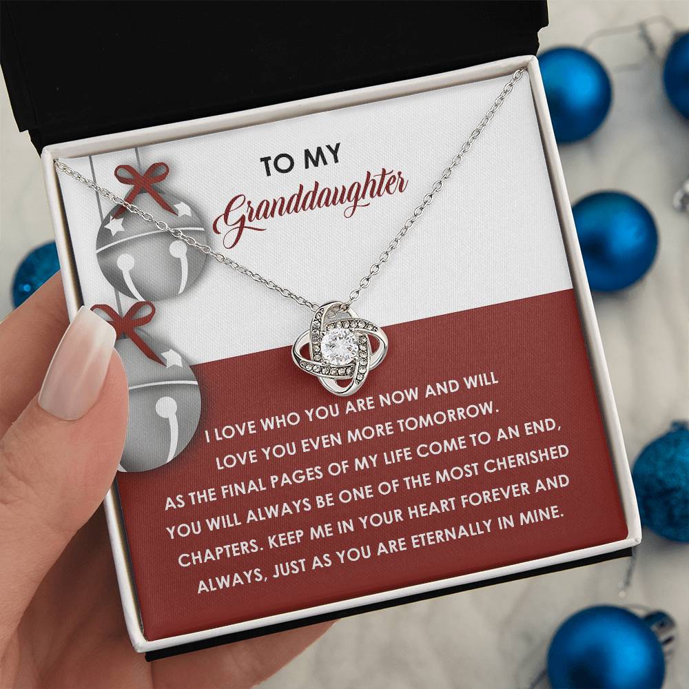 Granddaughter-To An End-Love Knot Necklace