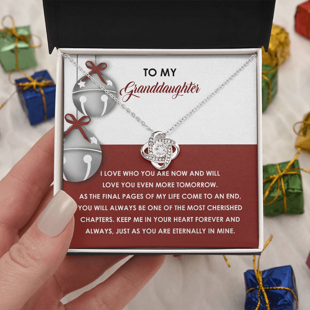 Granddaughter-To An End-Love Knot Necklace