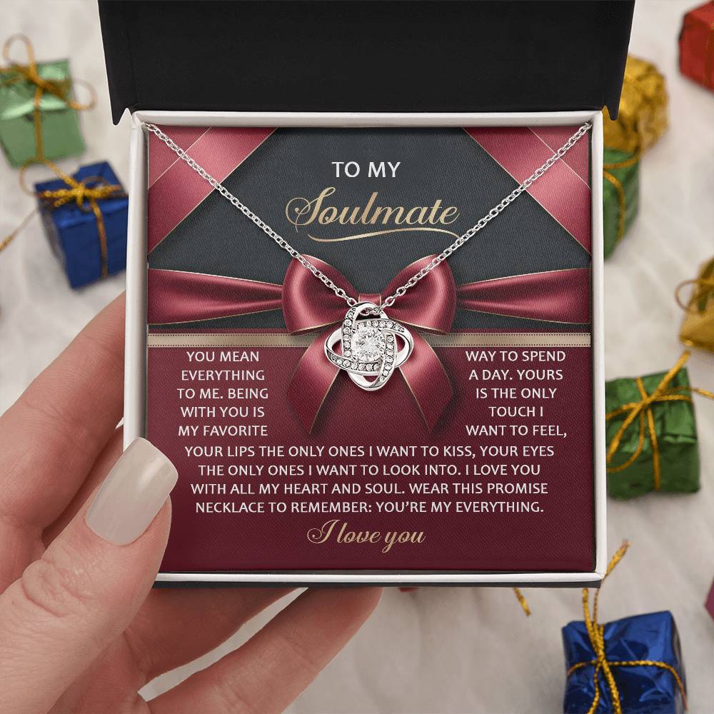 Soulmate: Heart and Soul-Love Knot Necklace