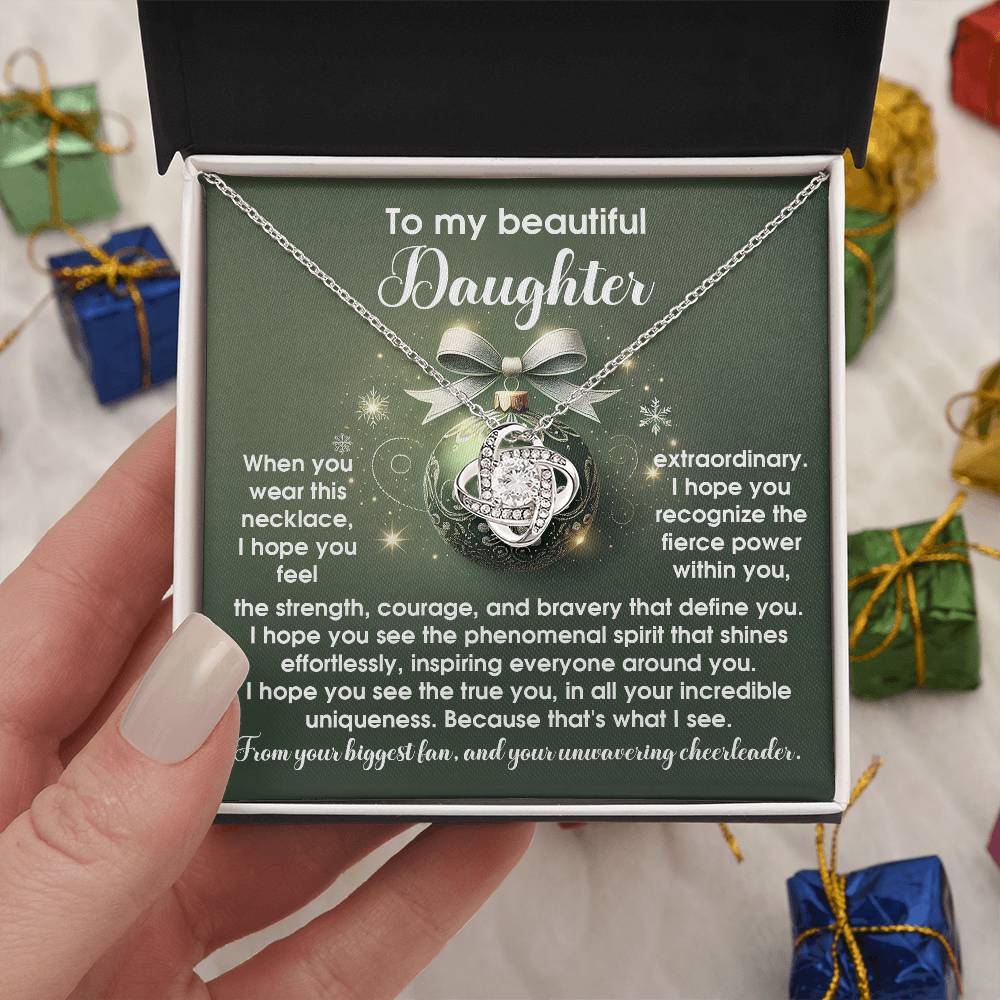 Gift for Daughter:Incredible Uniqueness-Love Knot