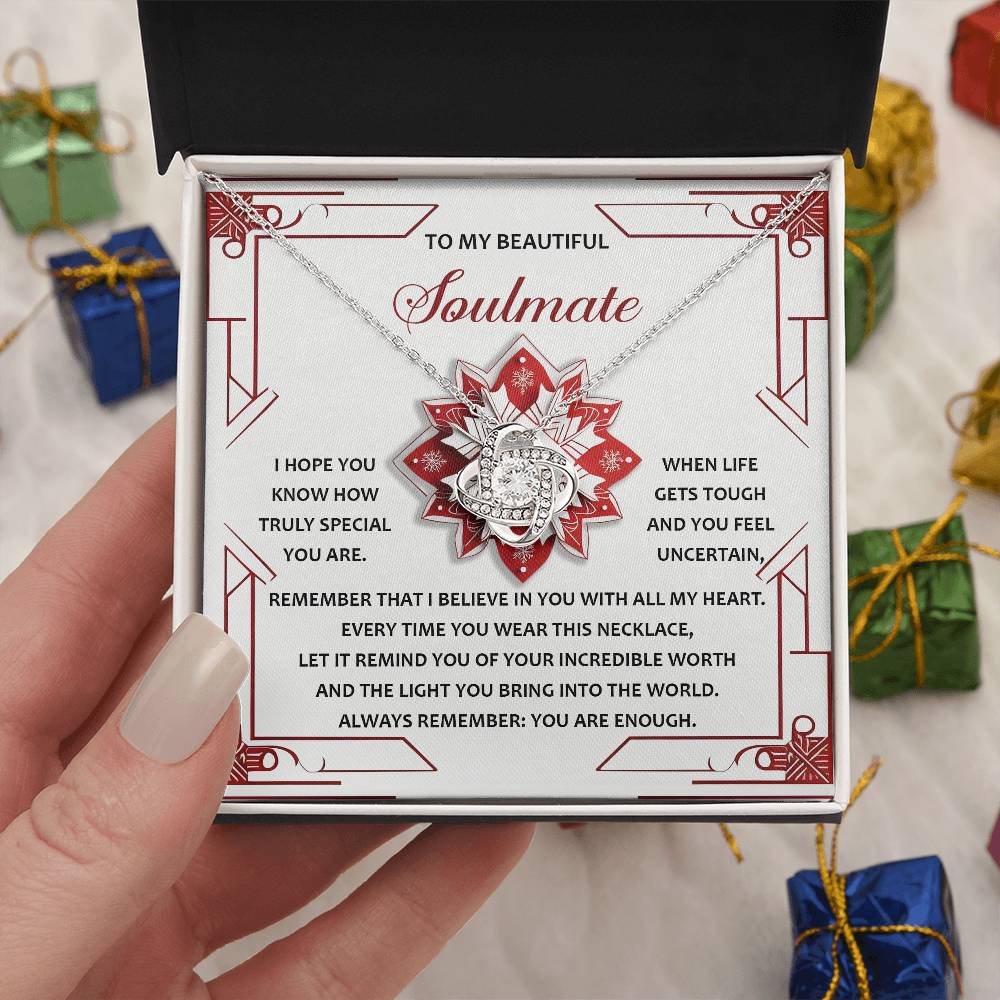 Soulmate-You Are Enough-Love Knot Necklace