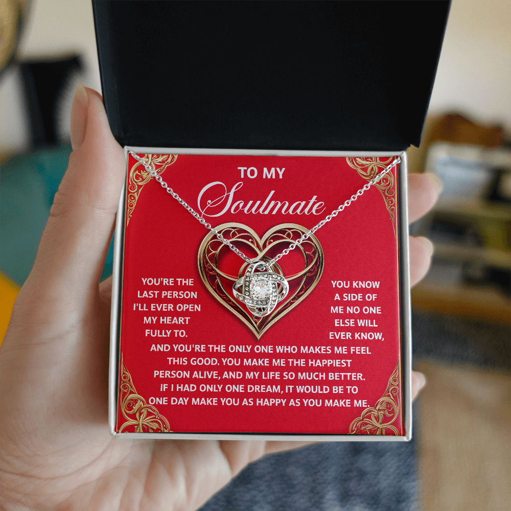 Soulmate; The Only One-Love Knot Necklace