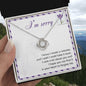 I'm Sorry-Take It Back-Love Knot Necklace