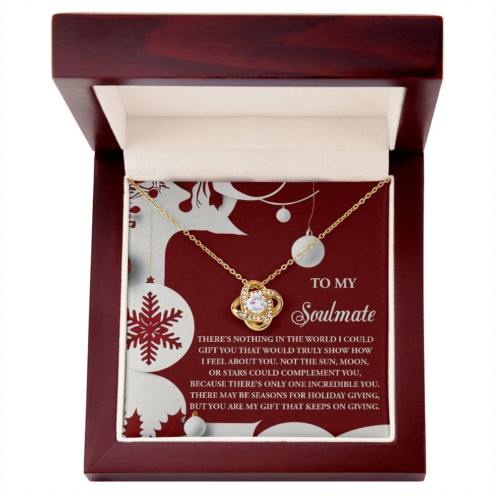 Soulmate:Holiday Gift-Love Knot Necklace
