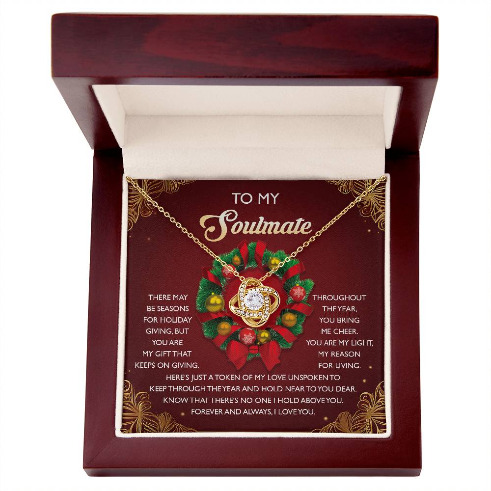 Soulmate:Bring Me Cheer-Love Knot Necklace