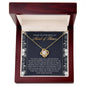 Maid of Honor-World to Me-Love Knot Necklace