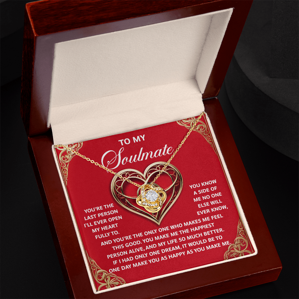 Soulmate; The Only One-Love Knot Necklace