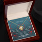 I'm Sorry-Mistakes and Faults-Love Knot Necklace