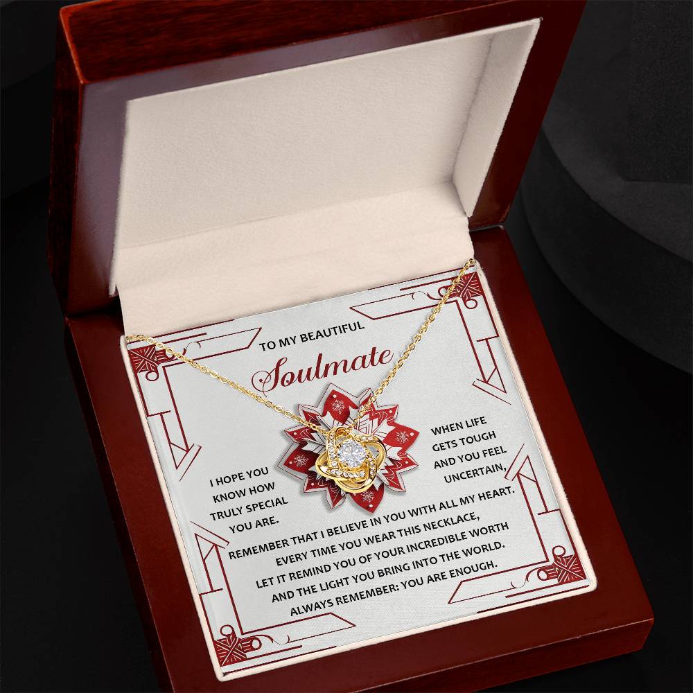 Soulmate-You Are Enough-Love Knot Necklace