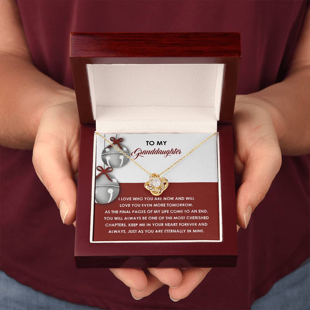 Granddaughter-To An End-Love Knot Necklace