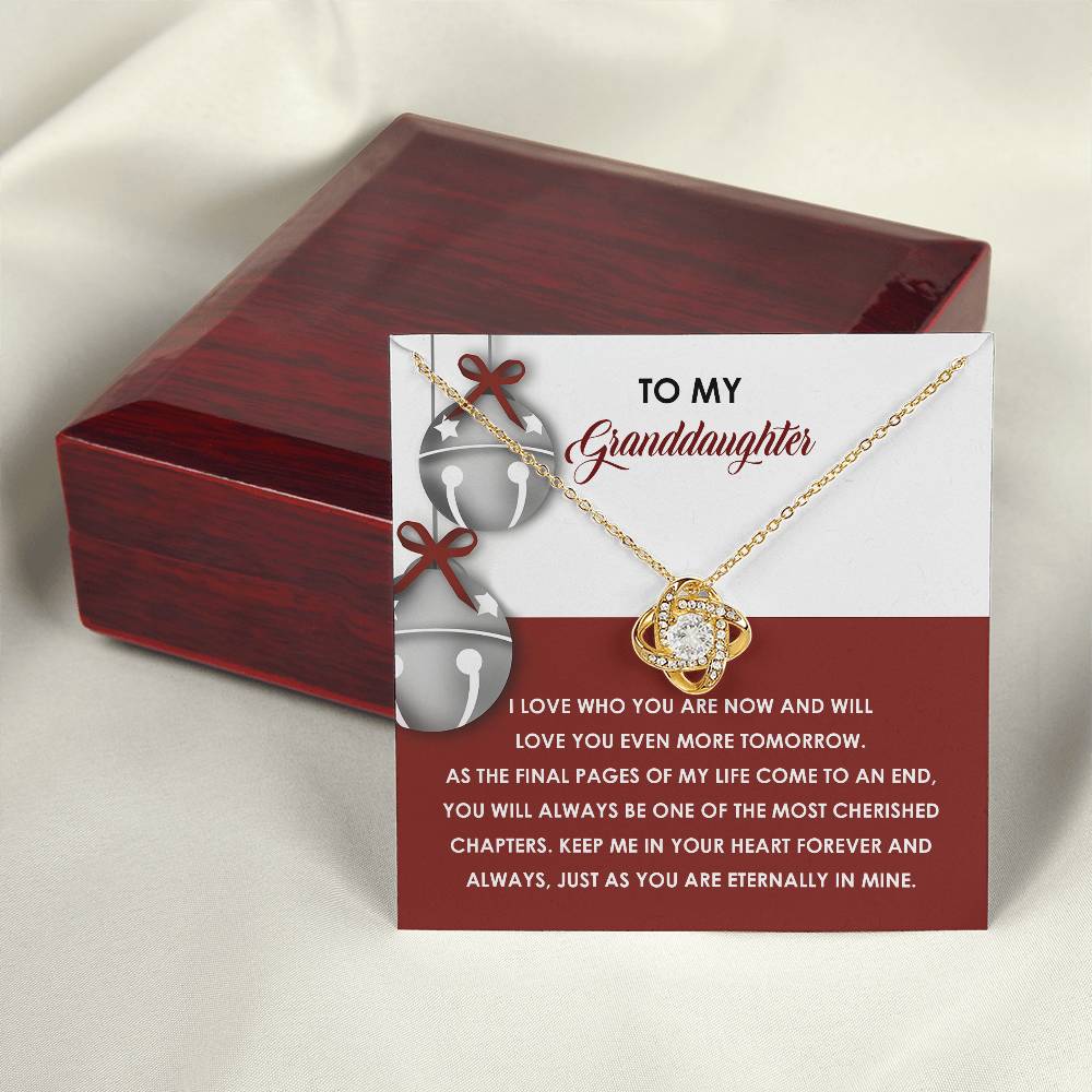 Granddaughter-To An End-Love Knot Necklace