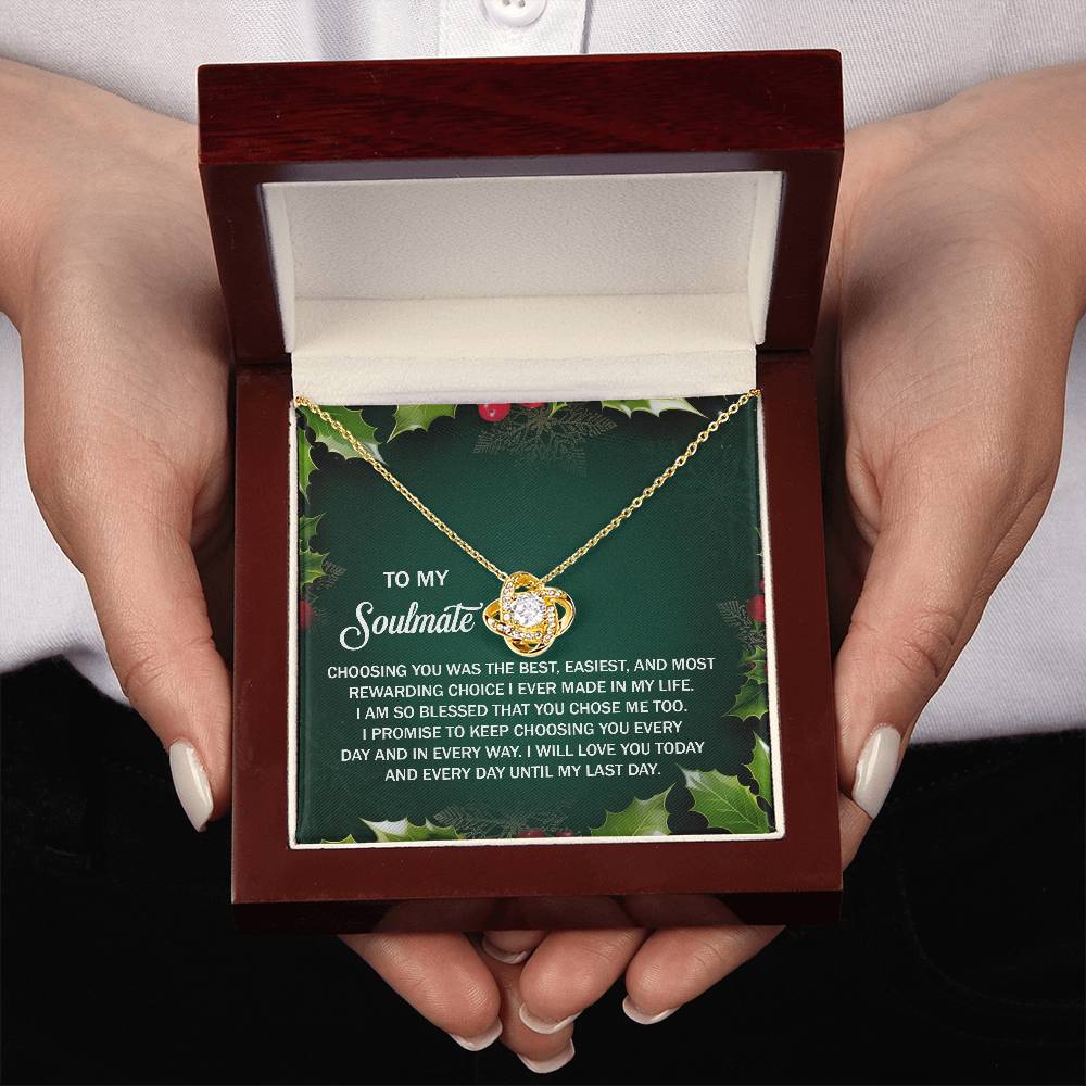 Soulmate-Chose Me Too-Love Knot Necklace