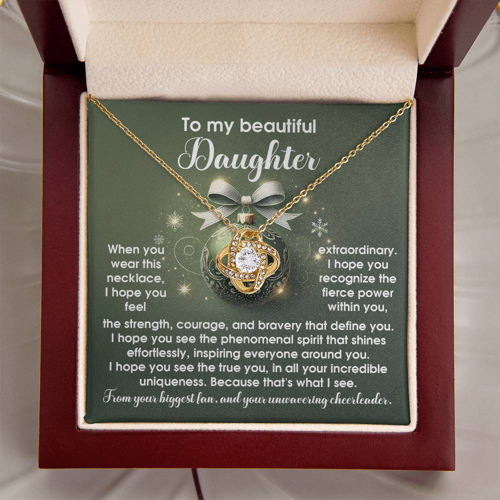 Gift for Daughter:Incredible Uniqueness-Love Knot