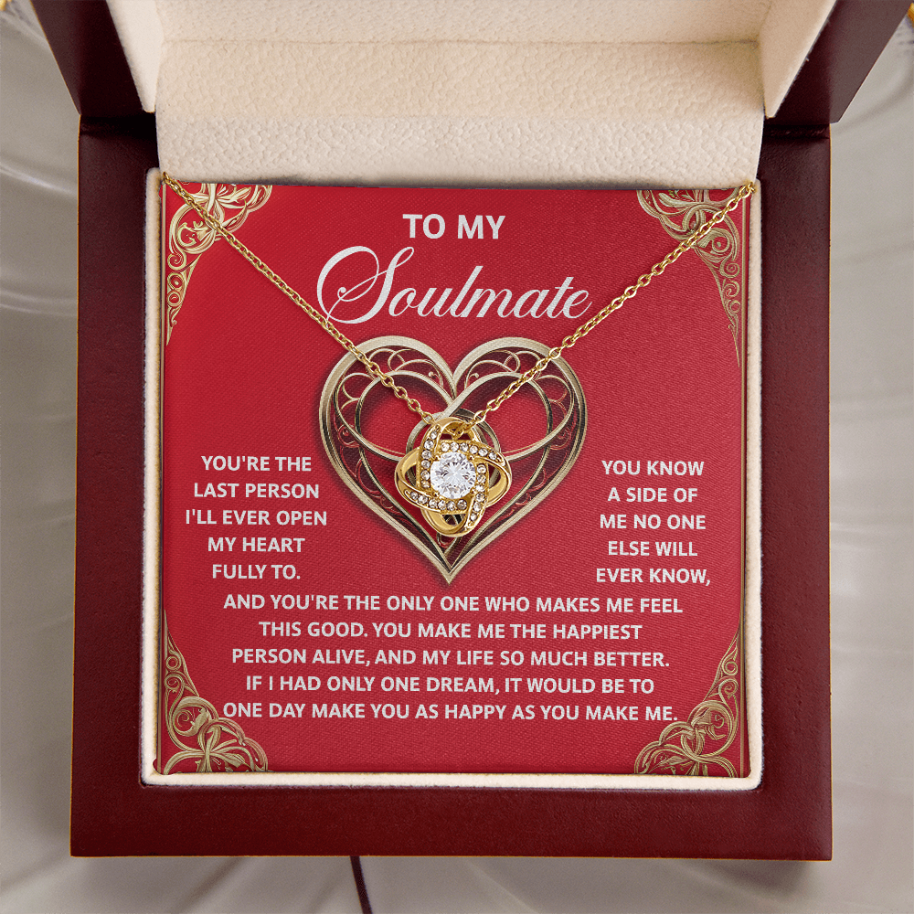 Soulmate; The Only One-Love Knot Necklace