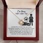 I'm Sorry-Stop Talking-Love Knot Necklace
