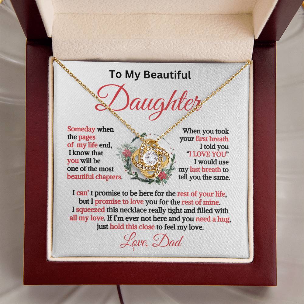 Gift for Daughter from Dad: Beautiful Chapters-Love Knot
