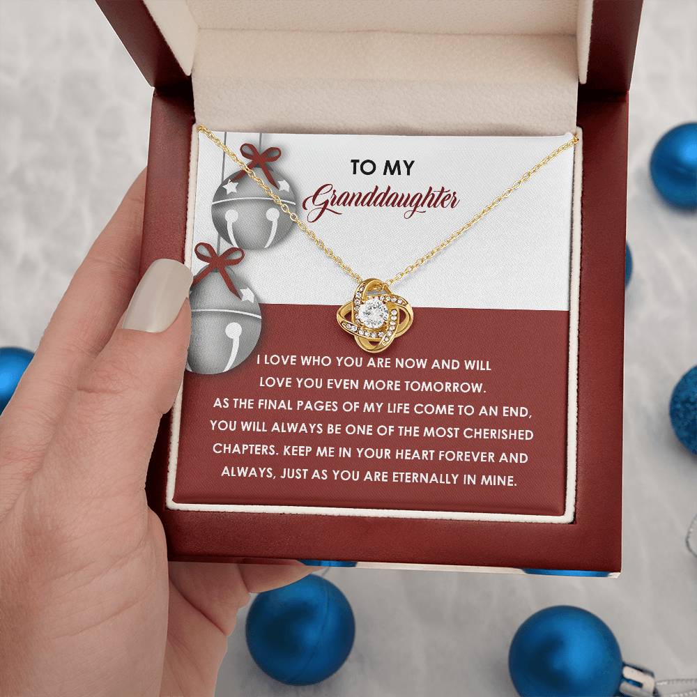 Granddaughter-To An End-Love Knot Necklace