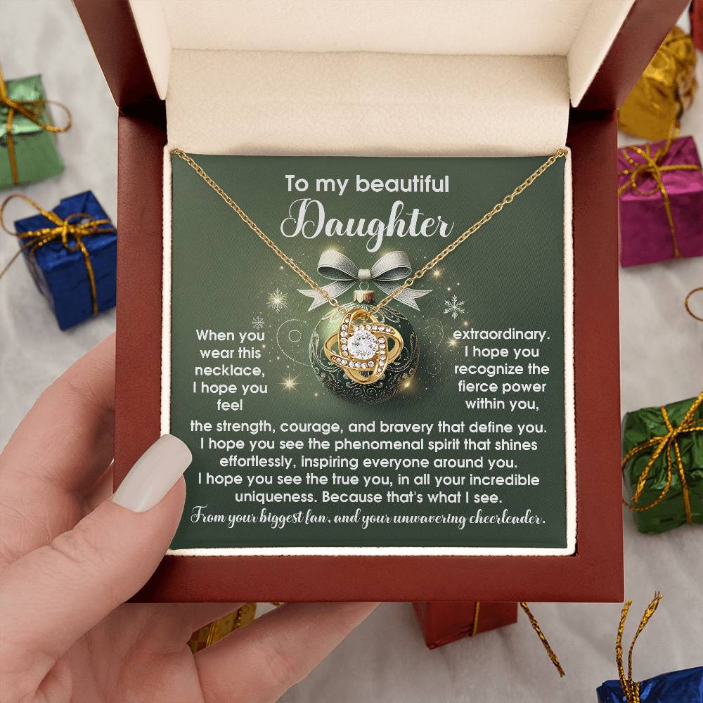 Gift for Daughter:Incredible Uniqueness-Love Knot