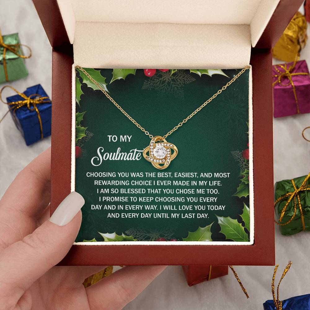 Soulmate-Chose Me Too-Love Knot Necklace
