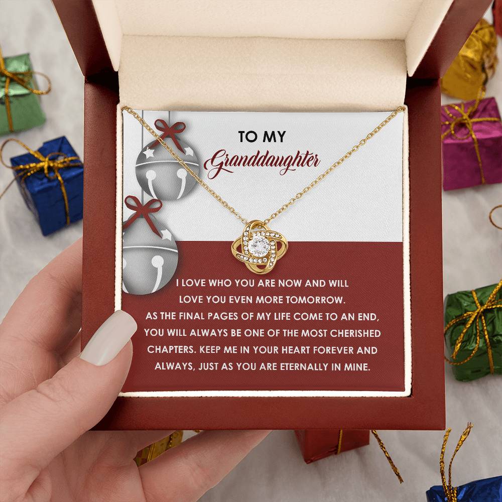 Granddaughter-To An End-Love Knot Necklace