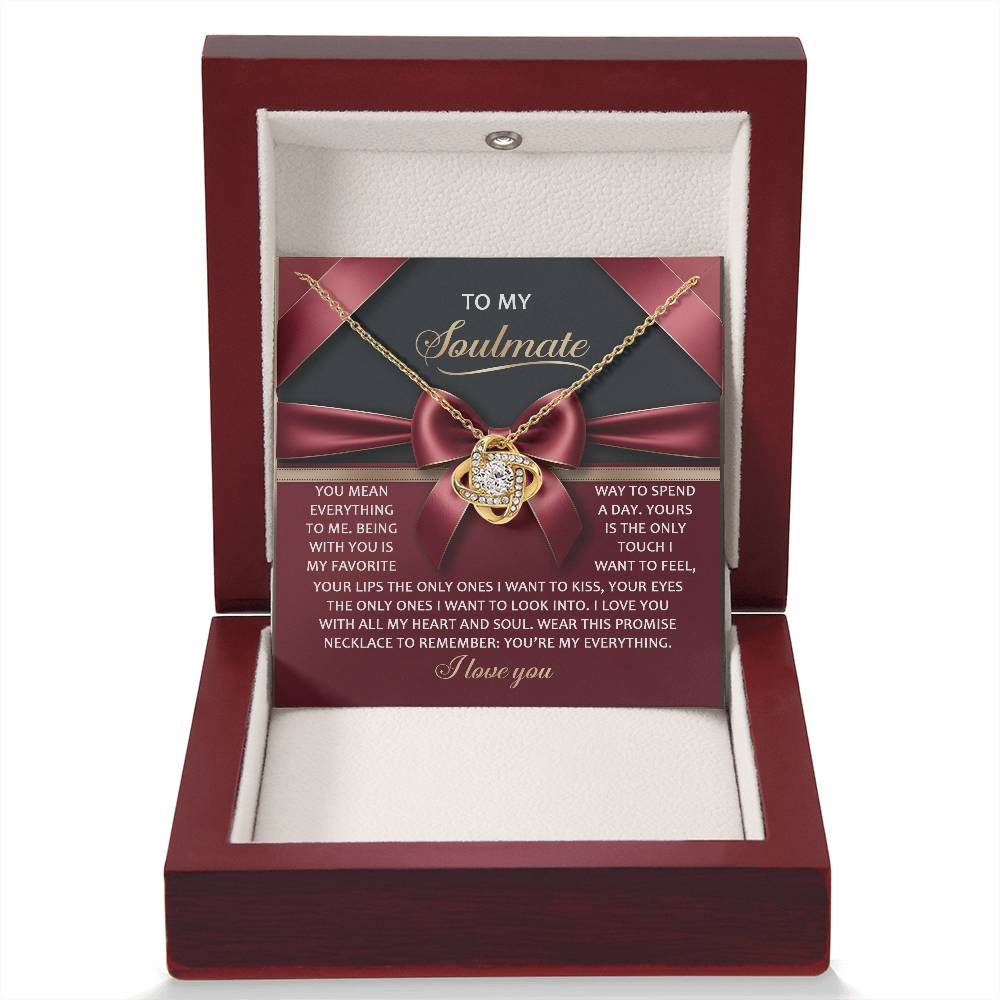 Soulmate: Heart and Soul-Love Knot Necklace