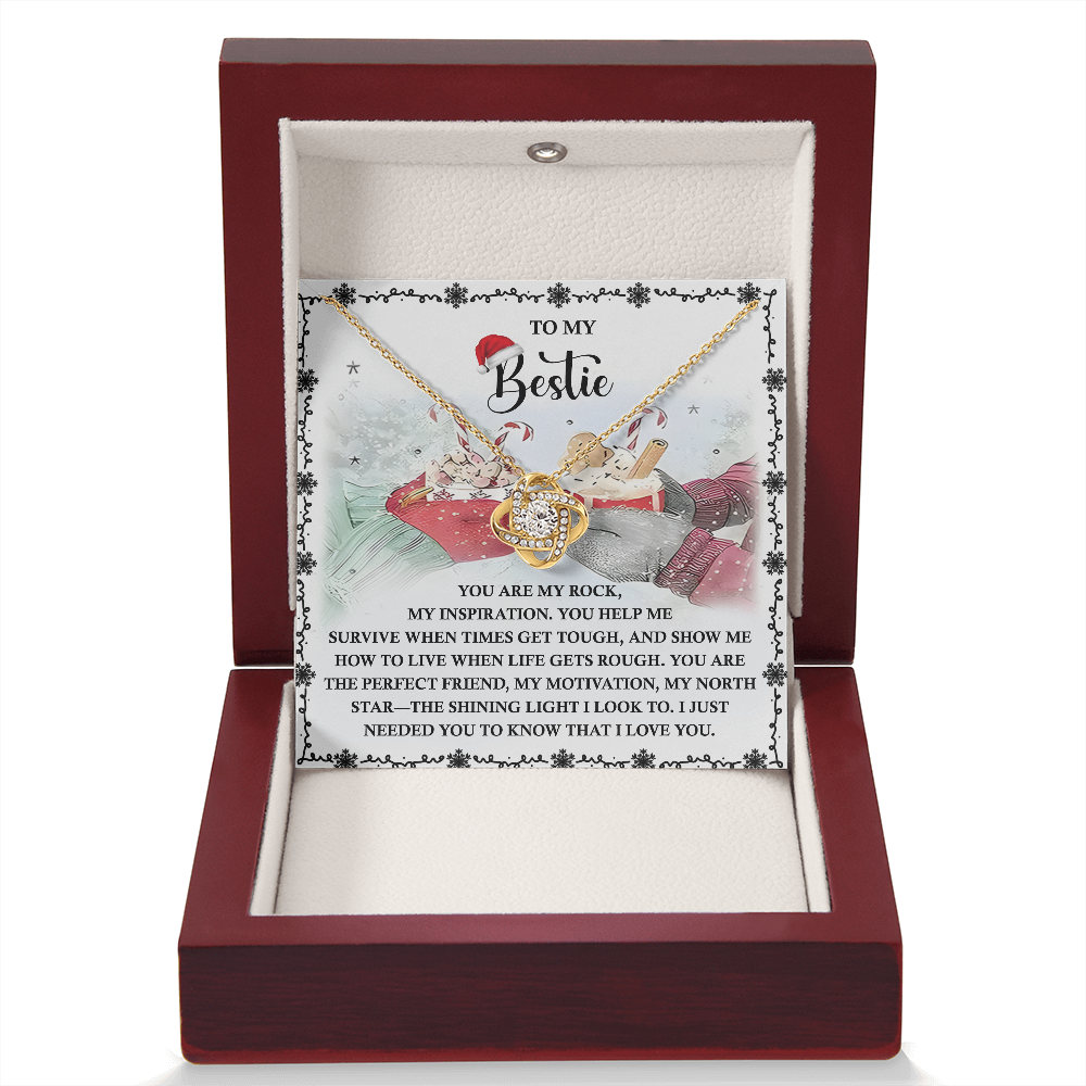 Best Friend-My North Star-Love Knot Necklace