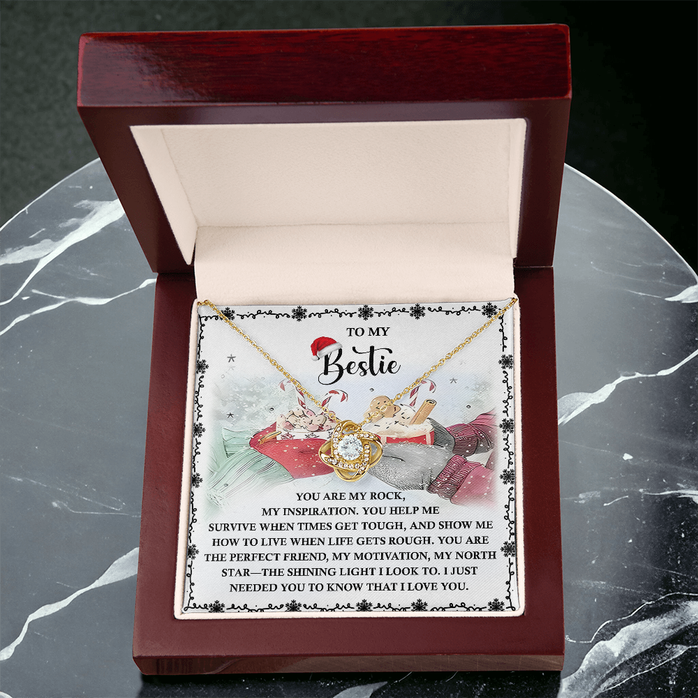 Best Friend-My North Star-Love Knot Necklace