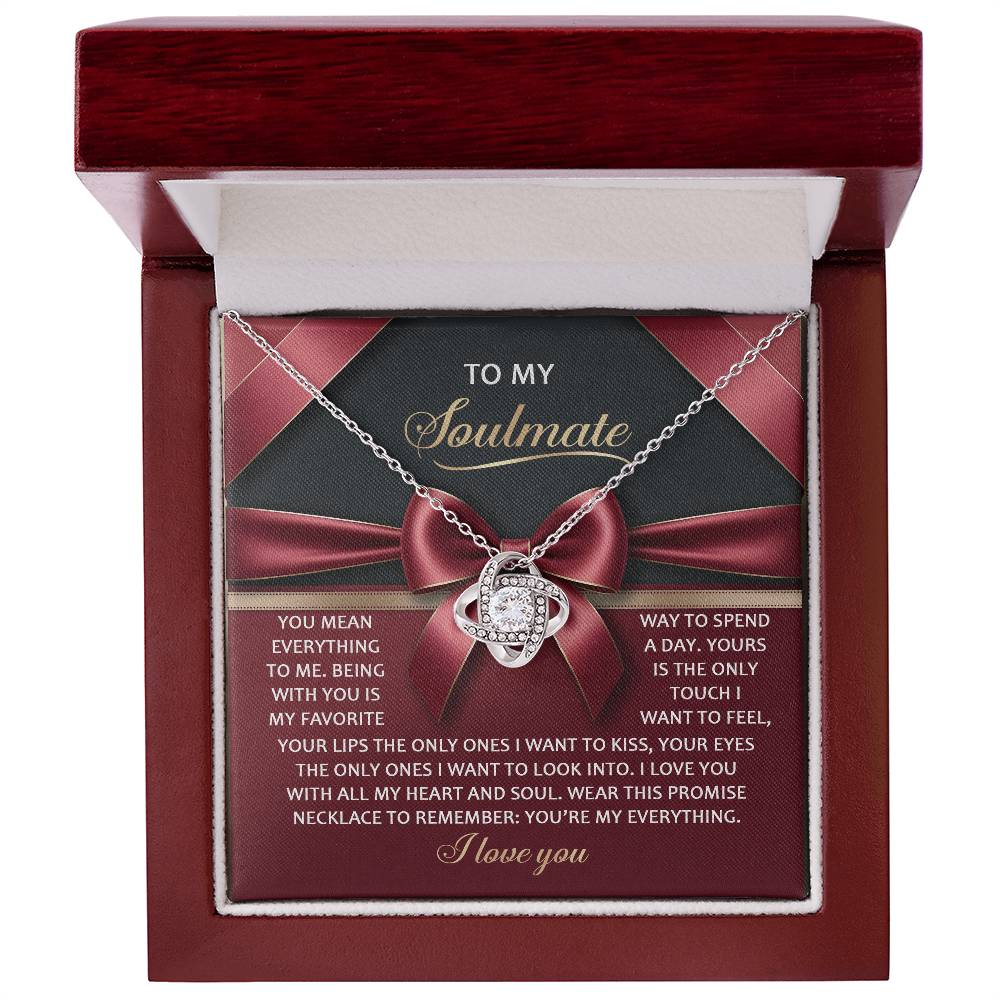 Soulmate: Heart and Soul-Love Knot Necklace