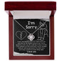 I'm Sorry-Not Just Heard-Love Knot Necklace