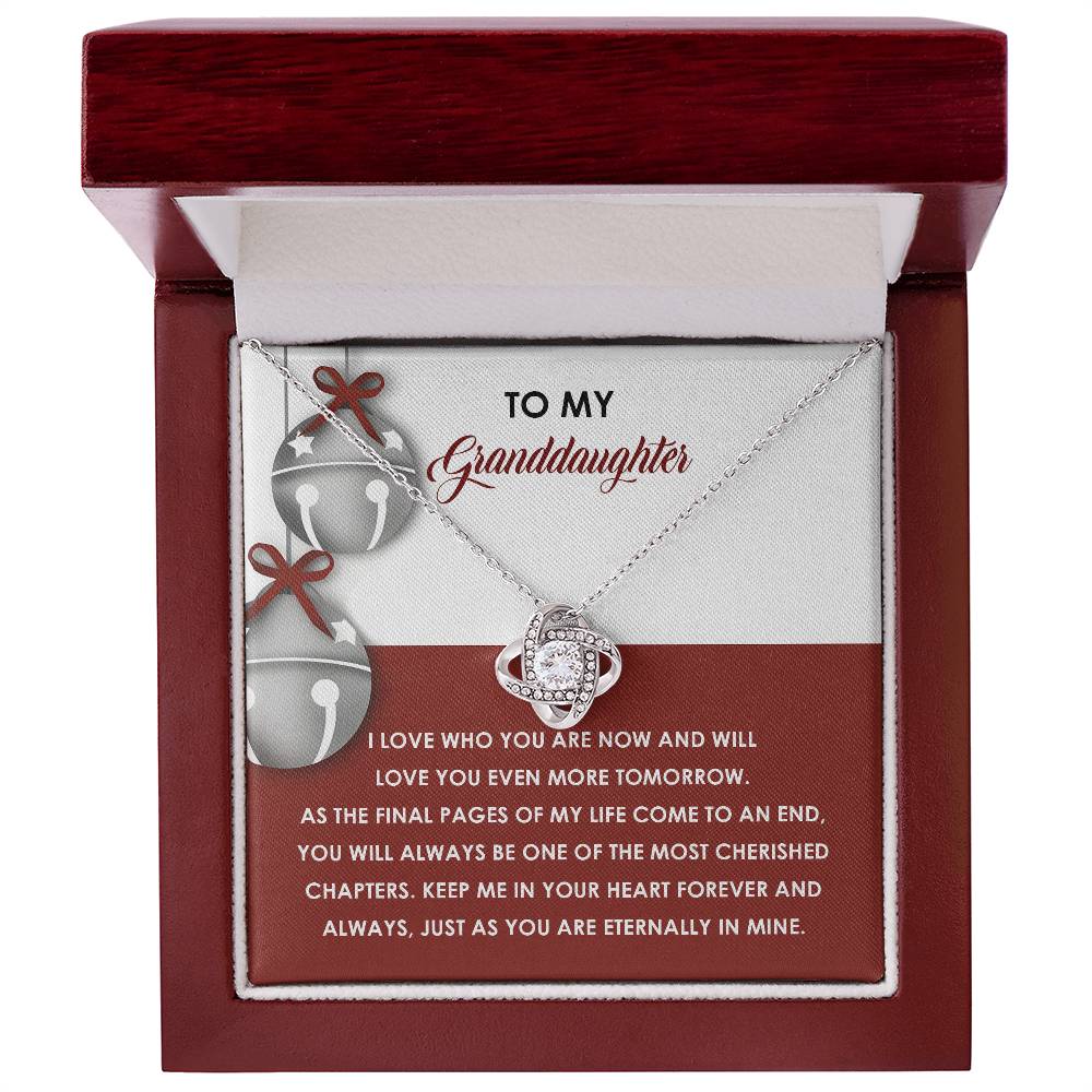 Granddaughter-To An End-Love Knot Necklace