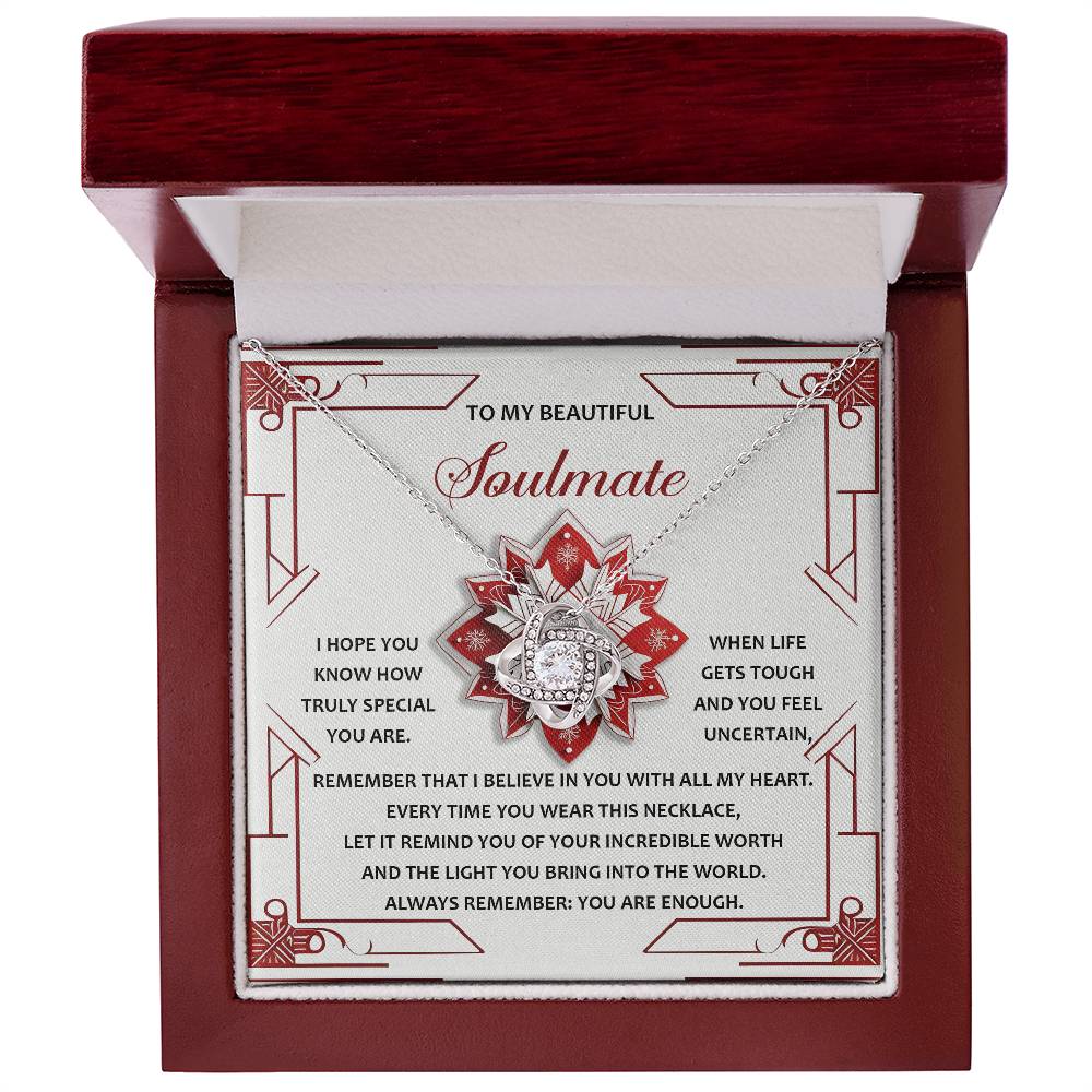 Soulmate-You Are Enough-Love Knot Necklace