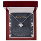 Maid of Honor-World to Me-Love Knot Necklace