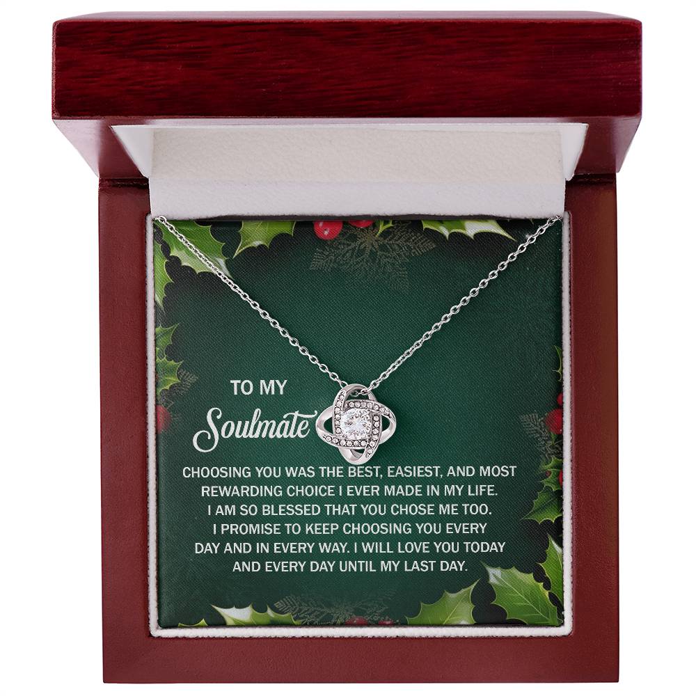 Soulmate-Chose Me Too-Love Knot Necklace