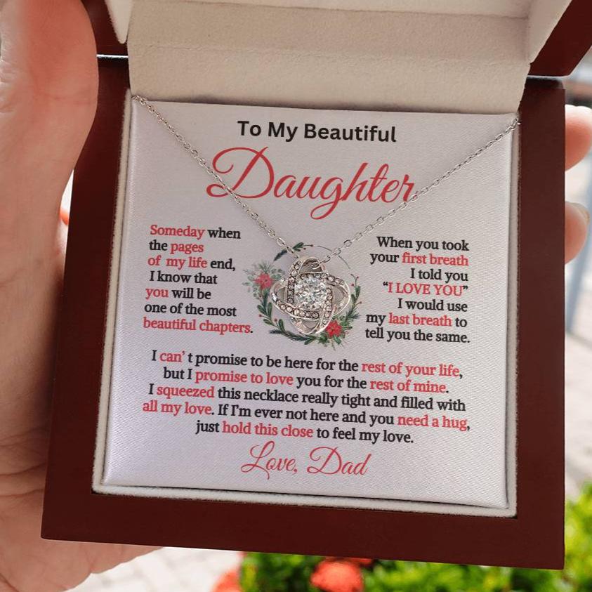 Gift for Daughter from Dad: Beautiful Chapters-Love Knot
